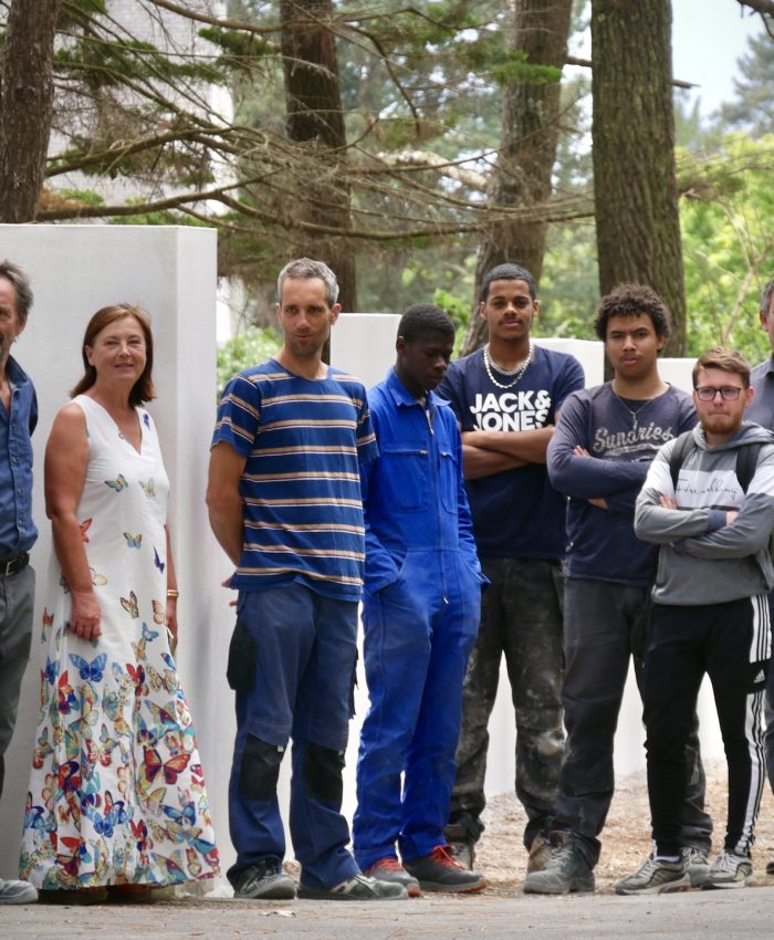 Un chantier extérieur terminé pour les lycéens de CAP maçonnerie